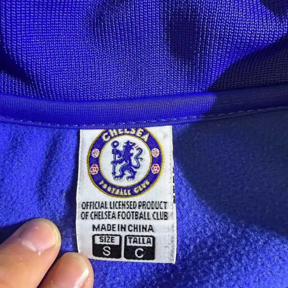 Chelsea FC Rhinox Official Licensed Full-Zip Track Jacket Blue White
